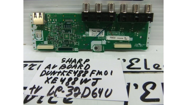 Sharp XE488WJ AV board .